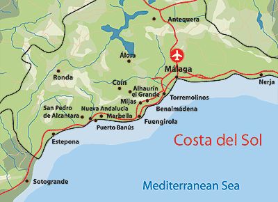 Littoral Costa del Sol en Espagne