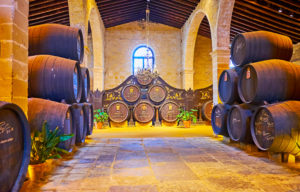 Cava à vin de Jerez en Espagne