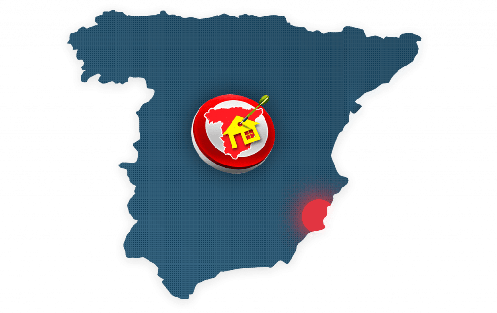 Costa Cálida location sur carte Espagne